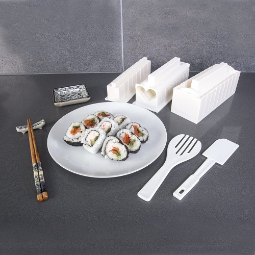10 PCS Super Sushi Maker DIY Sushi Roll Mold Set Beginner Easy Sushi 10-pcs-super-sushi-maker-diy-sushi-roll-mold-set-beginner-easy-sushi